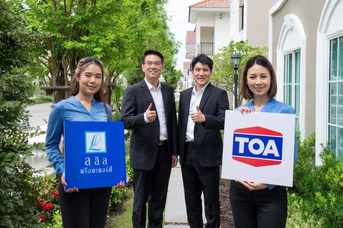 ‘ลลิล พร็อพเพอร์ตี้’ ผู้นำการพัฒนาที่อยู่อาศัยภายใต้แนวคิด “Green Living Standard PLUS” เดินหน้าสู่การพัฒนาที่อยู่อาศัยเติมเต็มไลฟ์สไตล์ปัจจุบันสู่อนาคต ร่วมกับ ‘TOA’ เปิดตัวสีสัน...