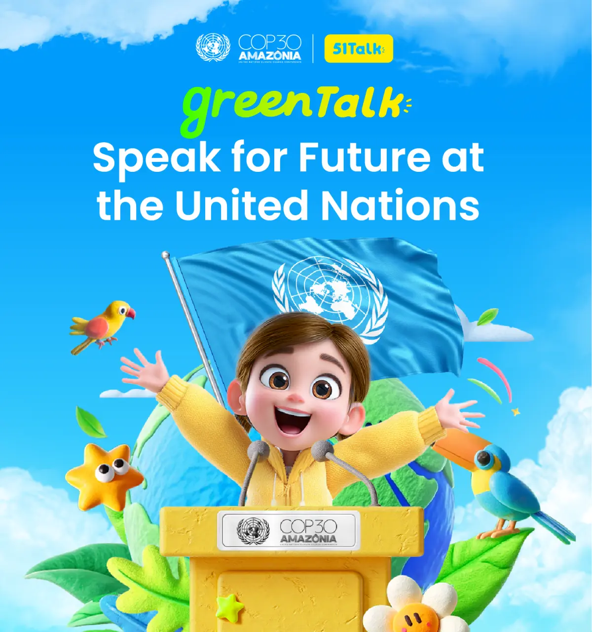 51Talk makes Thai youths’ dreams come true through the speech contest “Green Talk: Speak for the Future at the United Nations”