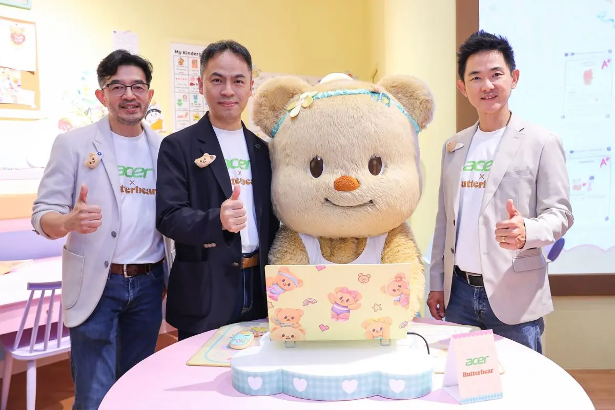 บริษัท เอเซอร์ คอมพิวเตอร์ จำกัด จับมือ “Butterbear” ขวัญใจสายคิวท์แห่งยุค เปิดตัว แล็ปท็อปรุ่นลิมิเต็ดอิดิชัน “Acer x Butterbear Aspire Lite 15 Limited edition” ที่สะท้อนการผสมผสานระหว่างเทคโน...