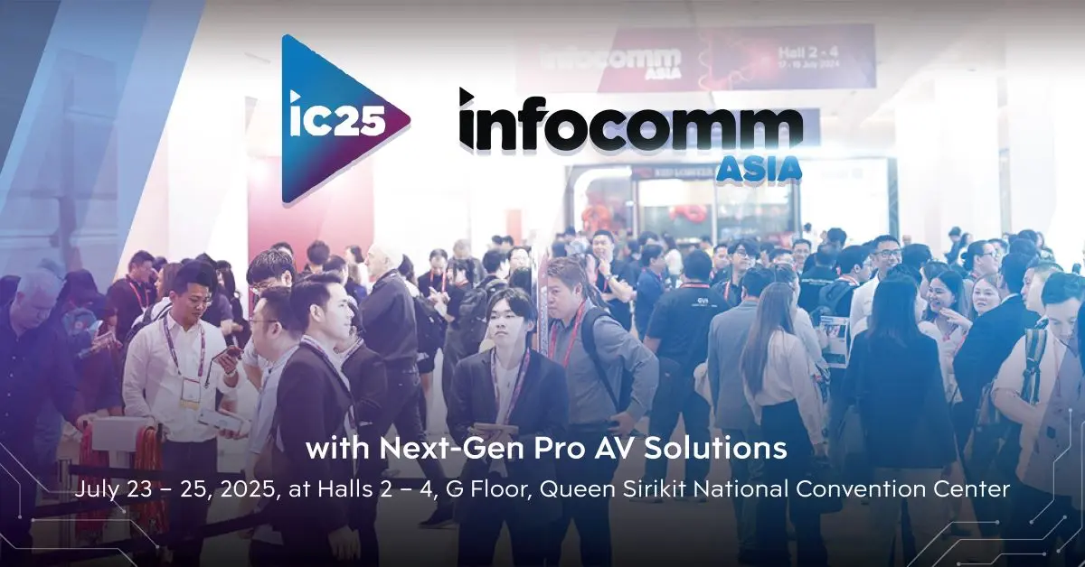 InfoComm Asia 2025, Asia Pacific’s premier professional audiovisual and integrated experience solutions business event, is set to take place in Bangkok from July 23 – 25, 2025. The event...