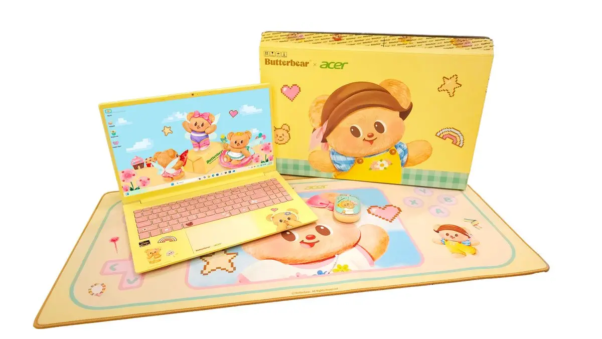 ถึงเวลาที่โลกไอทีจะถูกเติมด้วยความน่ารักขั้นสุด! เอเซอร์ จับมือ “Butterbear” ปล่อยหมัดเด็ดเอาใจมัมหมีและพ่อหมีสายคิวท์ เปิดตัวแล็ปท็อปลิมิเต็ด “Acer x Butterbear Aspire Lite...