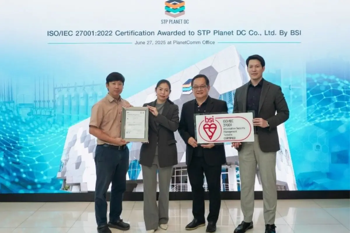 บริษัท แพลนเน็ต คอมมิวนิเคชั่น เอเชีย จำกัด (มหาชน) หรือ PLANET ยกระดับศูนย์ Data Center ของบริษัท เอสทีพี แพลนเน็ต ดีซี จำกัด (STP PLANET DC) ซึ่งเป็นบริษัทในเครือ ด้วยมาตรฐาน ISO/IEC...