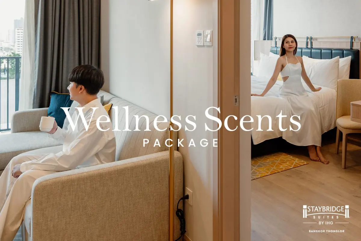 Balance your body and mind in Bangkok with the new Wellness Scents Package at Staybridge Suites Bangkok Thonglor, an experience designed to help you relax, recharge, and feel at home in the heart...