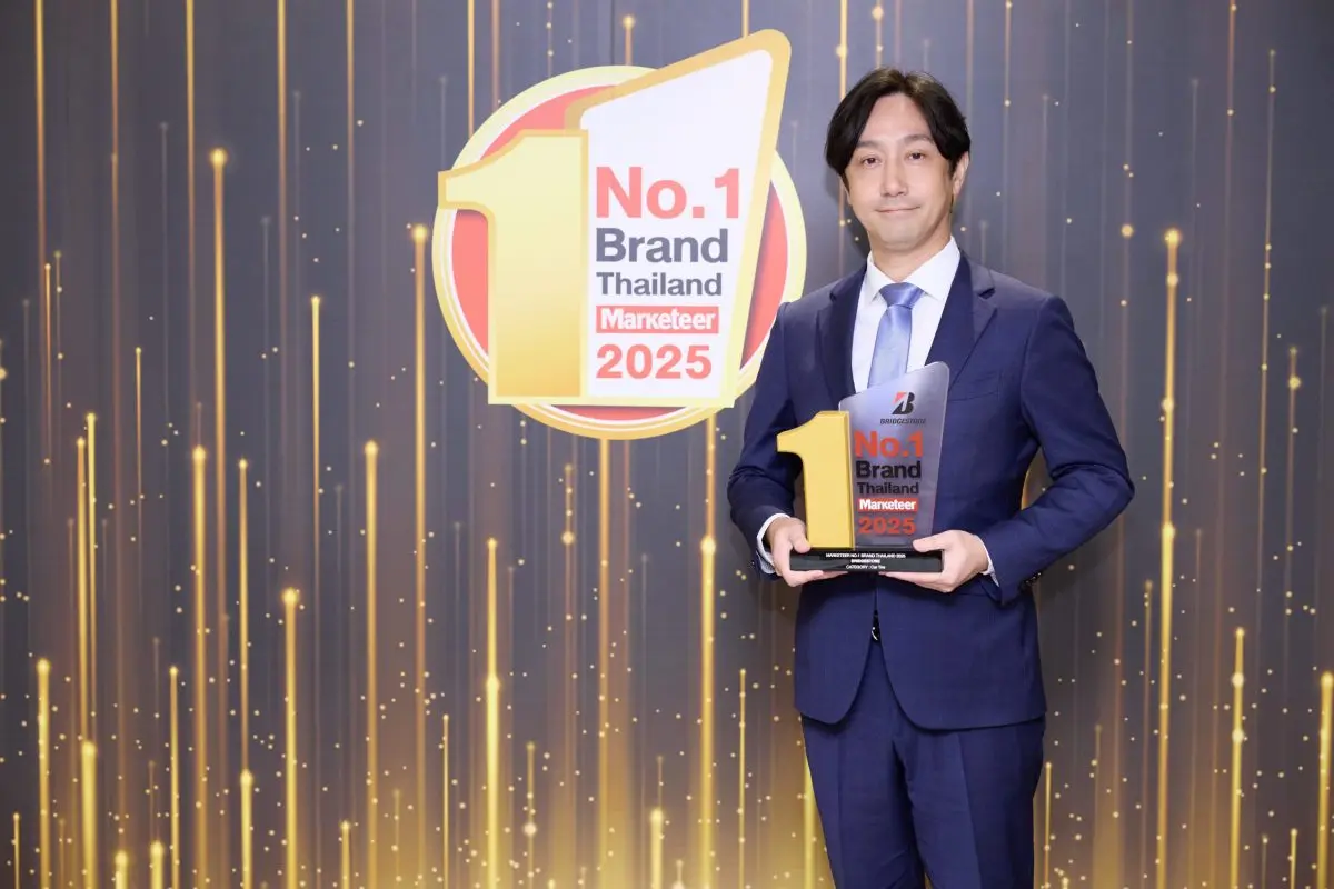 บริดจสโตนคว้ารางวัล “แบรนด์ยอดนิยมอันดับ 1 ของประเทศไทยประจำปี พ.ศ. 2568” หรือ “Marketeer No.1 Brand Thailand 2025” ประเภทยางรถยนต์ ครองอันดับหนึ่งในใจผู้บริโภคอย่างต่อเนื่องเป็นปีที่...