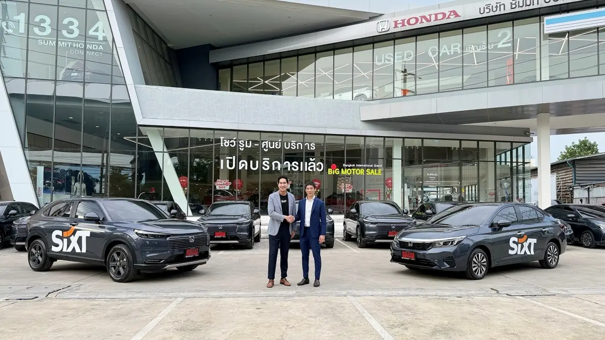 ซัมมิท ฮอนด้า ออโตโมบิล ผู้แทนจำหน่ายรถยนต์ ฮอนด้า อย่างเป็นทางการ โดย ทวีวัฒน์ ปรุงพัฒนสกุล ผู้จัดการทั่วไป ฝ่ายขายและการตลาด ประสานมือ ภูมน สมดี ผู้จัดการทั่วไป ซิกท์ รถเช่า ประเทศ...