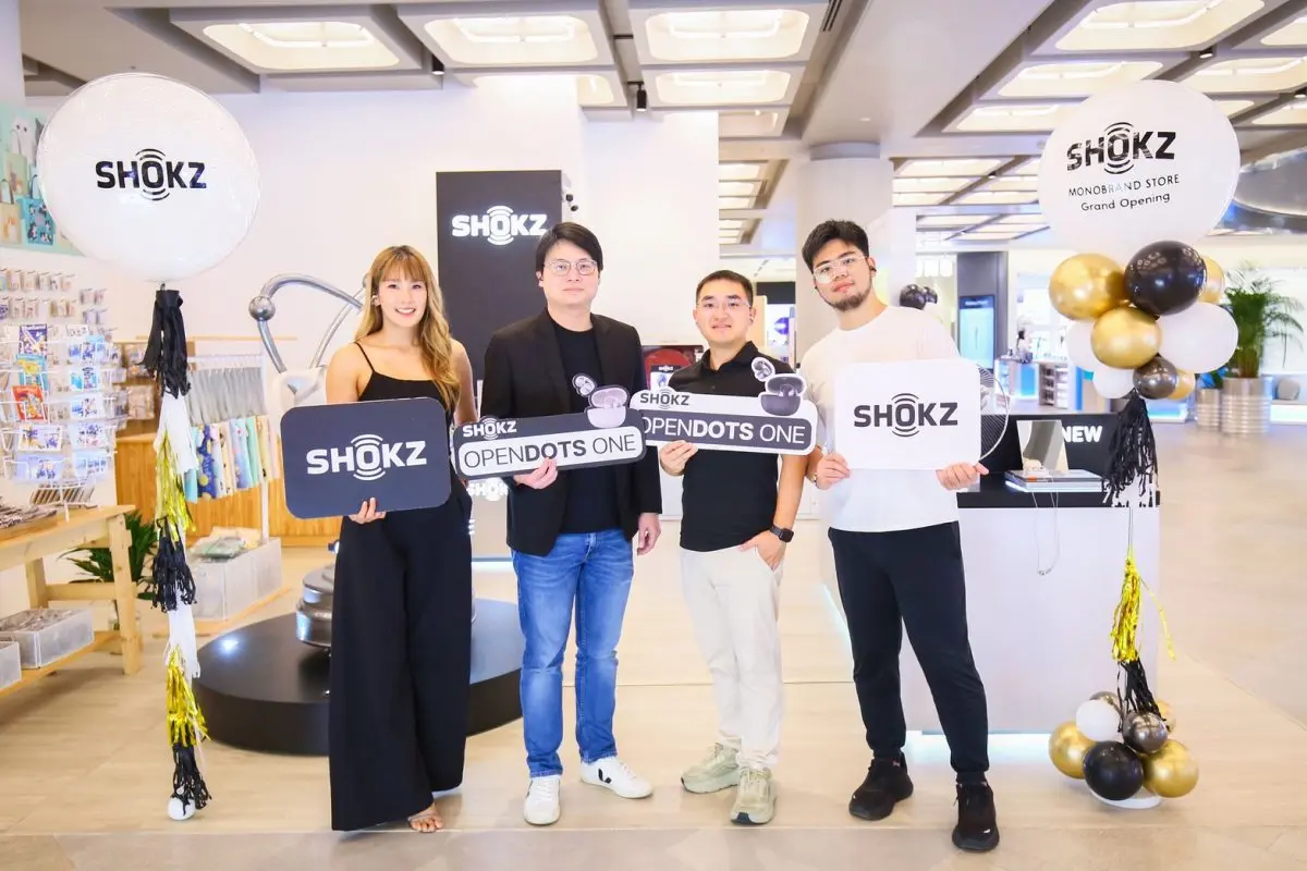 บริษัท โคแอน จำกัด (KOAN) ในกลุ่มบริษัท คอปเปอร์ ไวร์ด เผยโฉม Shokz Monobrand Store แห่งแรกในประเทศไทย ณ Dusit Central Park ศูนย์การค้าแห่งใหม่ใจกลางกรุงเทพฯ เปิดพื้นที่ให้ลูกค้าได้สัมผัสและทดลองเทค...
