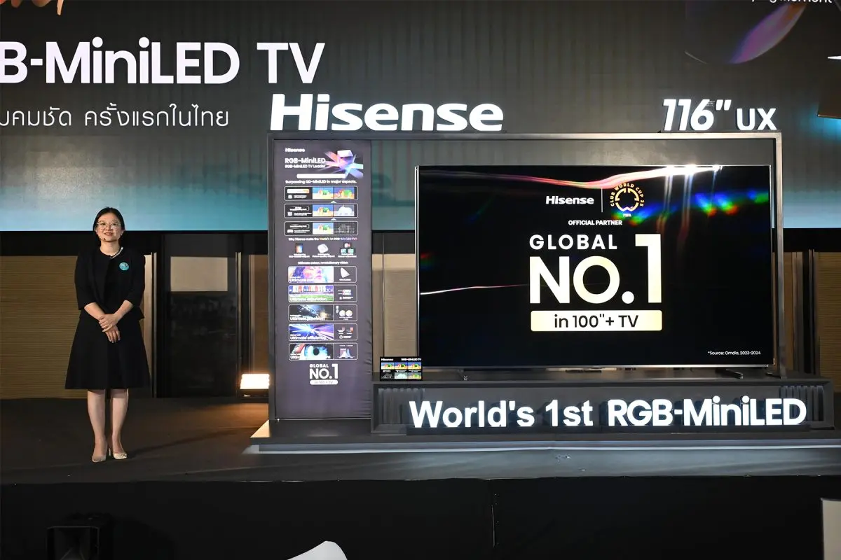 Hisense Launches Its Flagship “Hisense UX Series – RGB-MiniLED TV” in Thailand for the First Time, Setting a New Benchmark in Premium, High-Tech Home Entertainment