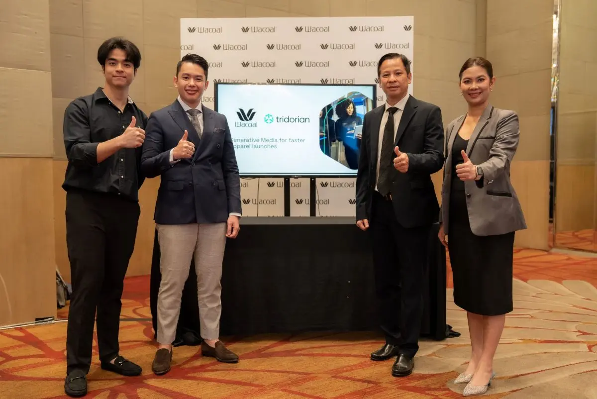 ไทยวาโก้ แบรนด์ชุดชั้นในยอดนิยมอันดับ 1 โดย นายประณต เวสารัชวิทย์ (ที่ 2 จากขวา) กรรมการบริหารสายงานการตลาดและขาย Wacoal พร้อมด้วย ดร.สุปราณี อุ่ยยะเสถียร (ขวา) รองผู้อำนวยการฝ่าย Digital Business...