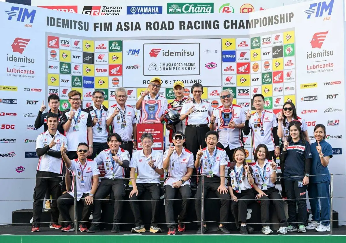 “ชิพ-นครินทร์” บิดนำม้วนเดียวจบ คว้าแชมป์รุ่นใหญ่ ASB1000 ควง “มิกซ์-ธนัช” แชมป์ SS600 ในเรซ 2 ARRC พาธงชาติไทยโบกสะบัด ปิดฤดูกาลอย่างยิ่งใหญ่ “ฮอนด้า เรซซิ่ง ไทยแลนด์” ระ...