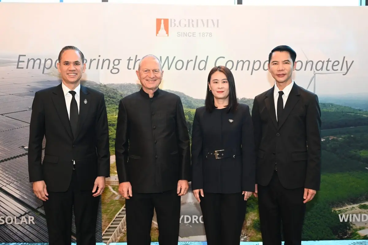 บริษัท บี.กริม เพาเวอร์ จำกัด (มหาชน) จัดงานแถลงข่าว สะท้อนพัฒนาการขององค์กรจากผู้บุกเบิกโครงสร้างพื้นฐานและอุตสาหกรรม สู่แพลตฟอร์มพลังงานระดับโลกที่มุ่งสร้างการเติบ...
