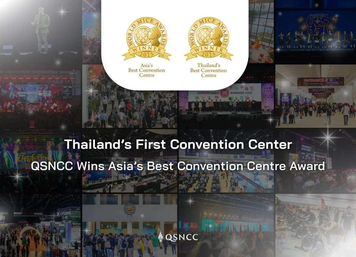 Queen Sirikit National Convention Center (QSNCC) has marked a historic milestone on the global stage by winning two prestigious accolades at the World MICE Awards 2025. The center was...