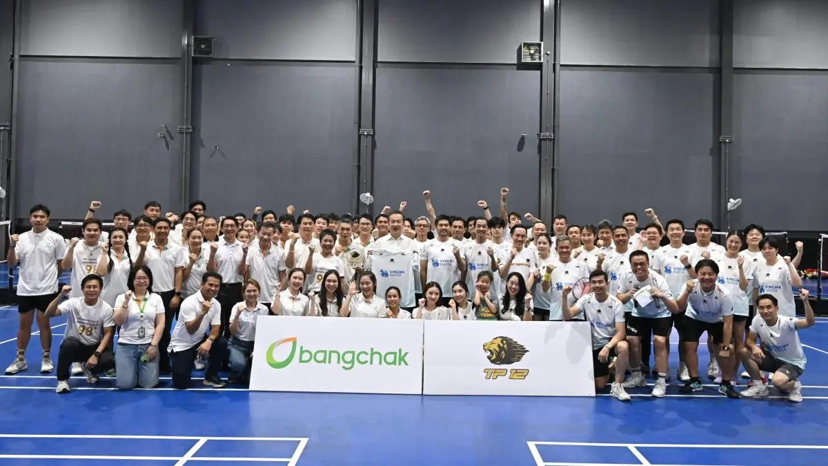 Bangchak Welcomes TP12 Badminton for Friendly Match Strengthening Friendship and Well-Being