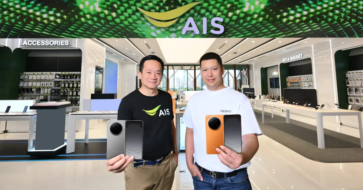 ออปโป้ ประเทศไทย เปิดตัว OPPO Find N6 สมาร์ตโฟนจอพับรุ่นใหม่ล่าสุด ที่มาพร้อมกับสโลแกน “เรียบกว่า อิสระกว่า ทรงพลังทุกมิติ” พร้อมจับมือกับพันธมิตรอย่าง AIS ผู้นำโครงข่ายพื้นฐานดิจิทัลอัจฉริยะของ...