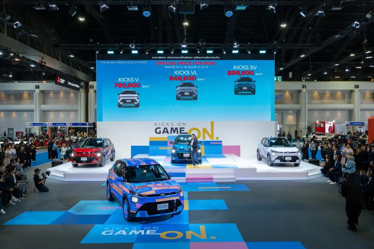 นิสสัน ประเทศไทย เปิดตัวรถยนต์คอมแพคเอสยูวีรุ่นล่าสุด นิสสัน คิกส์ อี-พาวเวอร์ ใหม่ ในงานบางกอก อินเตอร์เนชั่นแนล มอเตอร์โชว์ ครั้งที่ 47 โดดเด่นด้วยรูปลักษณ์ใหม่โฉบเฉี่ยว...