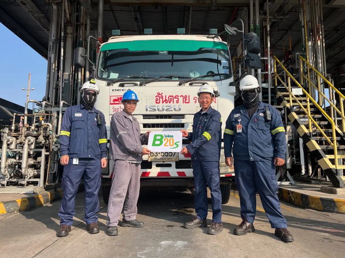 บริษัท บางจาก คอร์ปอเรชั่น จำกัด (มหาชน) แจ้งว่า บริษัทฯ ได้เริ่มจำหน่ายน้ำมันดีเซล B20 เพื่อเป็นอีกทางเลือกสำหรับผู้ประกอบการขนส่ง ภาคประมงและอุตสาหกรรม รองรับการใช้งานที่ต้องการทั้งประสิทธิภาพ...