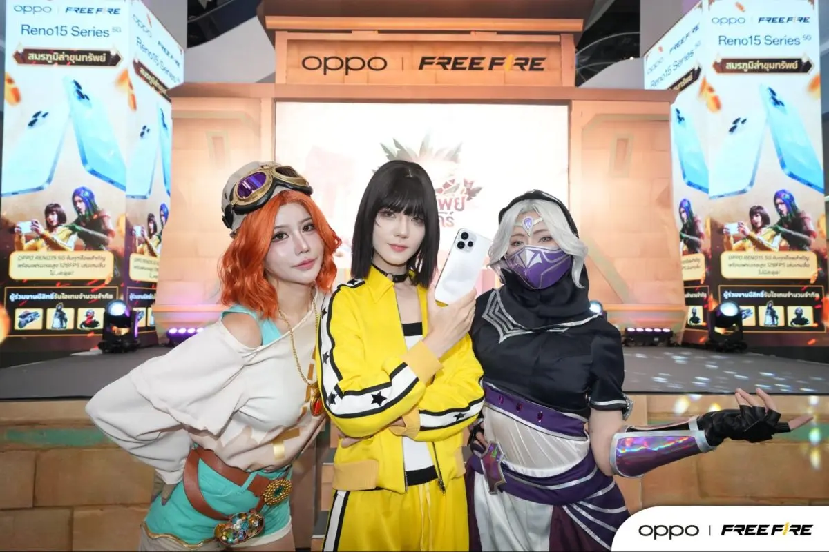 Free Fire จับมือ OPPO เปิดศึกล่าขุมทรัพย์! มอบประสบการณ์เกมมิ่งสุดเร้าใจในงาน “OPPO x Free Fire สมรภูมิล่าขุมทรัพย์”