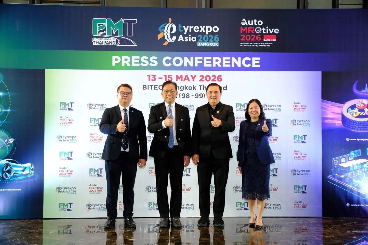 Thailand Accelerates Toward the Future of Mobility: “Future Mobility Thailand 2026 and TyreXpo Asia Bangkok & AutoMROtive 2026” Unites Business and Technology to Position the...