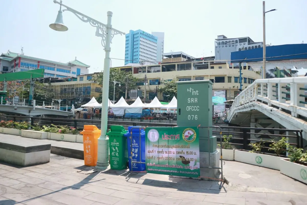 นายนรเทพ ชูพูล ผู้อำนวยการเขตปทุมวัน กทม. กล่าวถึงความคืบหน้าการแก้ไขปัญหาข้อร้องเรียนมีการทิ้งขยะบนสะพานโบ๊เบ๊ 2 ทำให้พื้นที่เกิดความสกปรกและมีสัตว์มาคุ้ยเศษอาหาร เช่น นก หนู และแมลงต่าง ...