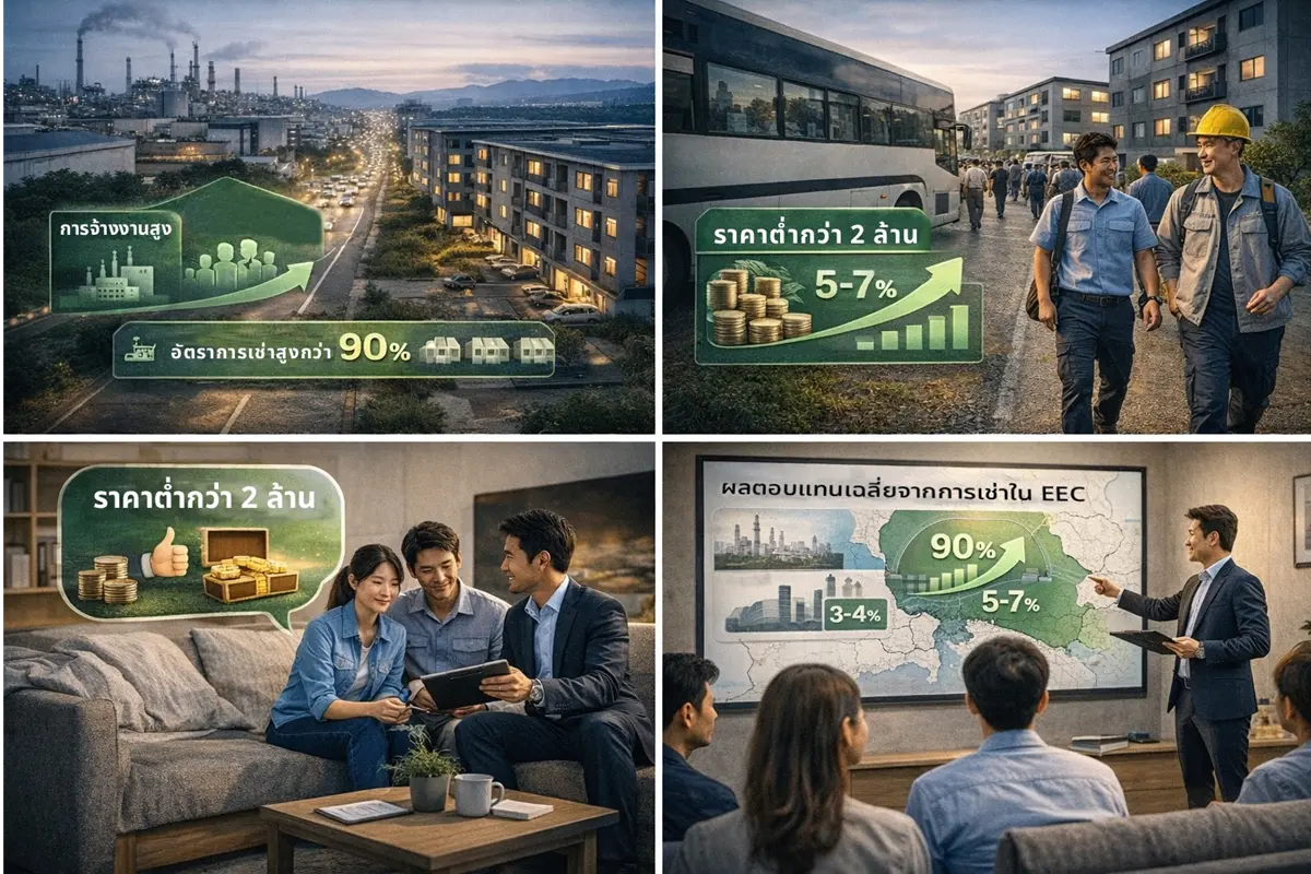 ฝ่ายวิจัยและพัฒนาอสังหาริมทรัพย์ (RND) บริษัท แอล.พี.เอ็น.ดีเวลลอปเมนท์ จำกัด (มหาชน) เปิดเผยว่า ในช่วงไม่กี่ปีที่ผ่านมา “เขตพัฒนาพิเศษภาคตะวันออก” หรือ EEC ได้รับการกล่าวถึงอย่างต่อ...