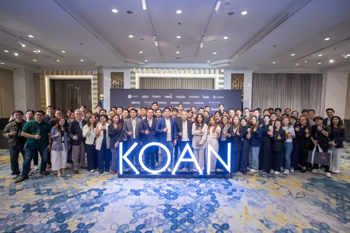 KOAN เดินหน้าสร้างเทคโนโลยีครบวงจร จัดงาน “KOAN SHOWCASE 2026” รวมพาร์ทเนอร์ไทย–ต่างประเทศ โชว์นวัตกรรมสมาร์ตแกดเจ็ตแห่งอนาคต พร้อมชี้เทรนด์ Device Tech ใหม่ ตั้งแต่ Smart Ring – Smart Glasses...