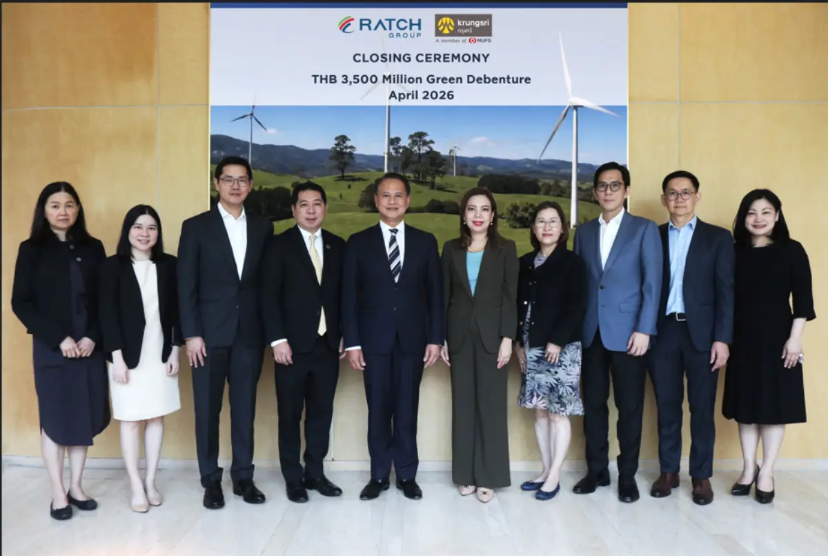 กรุงศรี (ธนาคารกรุงศรีอยุธยา จำกัด (มหาชน)) ในฐานะผู้จัดการการจัดจำหน่ายหุ้นกู้และที่ปรึกษาด้านโครงสร้างหุ้นกู้เพื่อความยั่งยืนให้แก่ บริษัท ราช กรุ๊ป จำกัด (มหาชน) นำโดย นายประกอบ เพียรเจริญ (ที่...