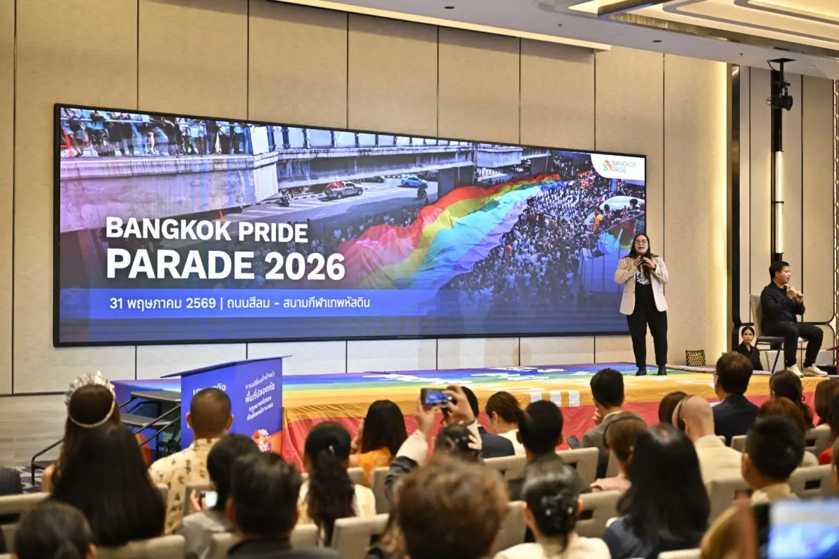 Countdown to “Bangkok Pride Festival 2026” Spectacular! A Pride flag stretching over 500 meters will wave across the city, transforming Silom Road into a vibrant rainbow avenue.