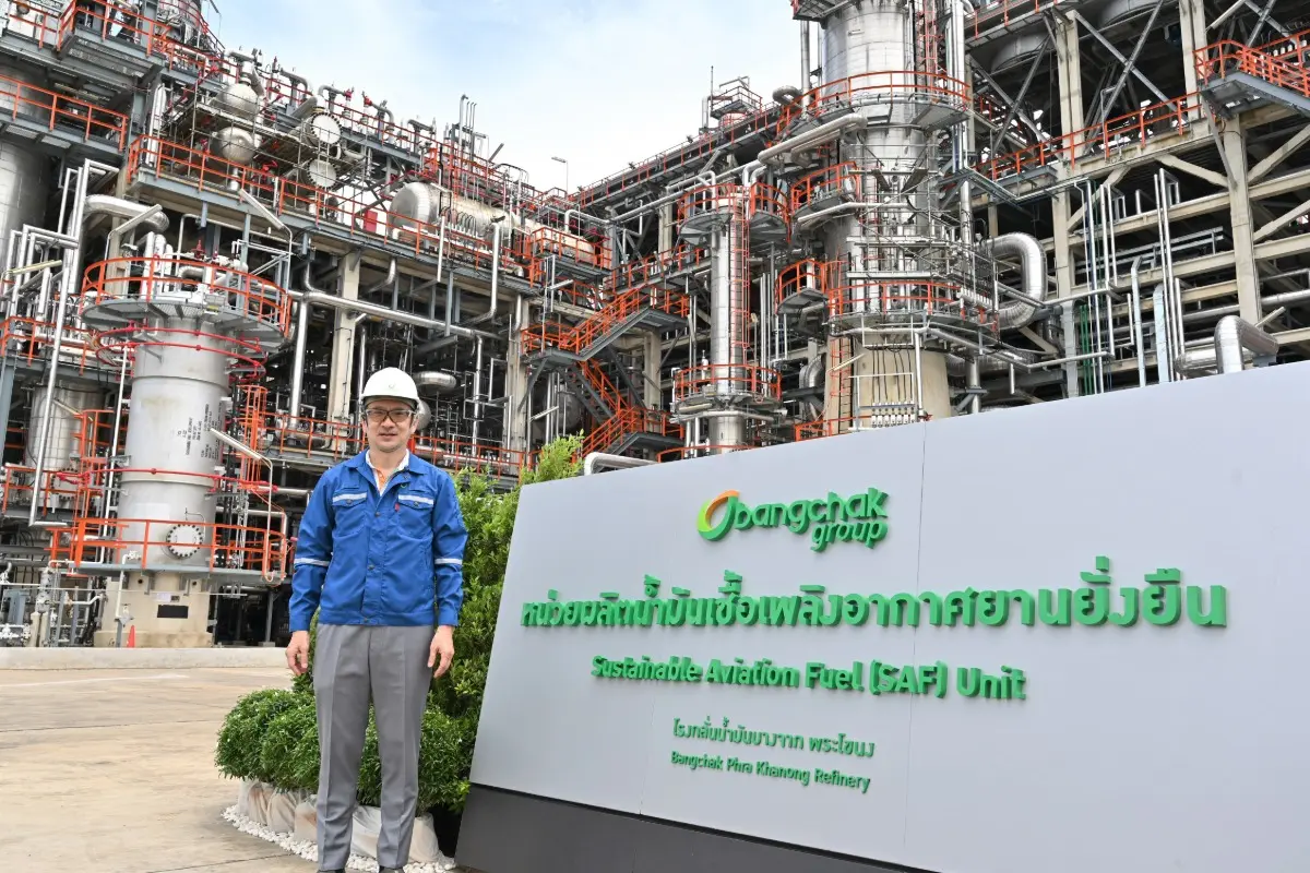 กลุ่มบริษัทบางจาก เริ่มผลิตน้ำมันเชื้อเพลิงอากาศยานยั่งยืน (Sustainable Aviation Fuel: SAF) เชิงพาณิชย์ครั้งแรกในประเทศไทย จากหน่วยผลิต HEFA-SPK SAF แบบ Stand Alone แห่งแรกของไทย ภายใน...