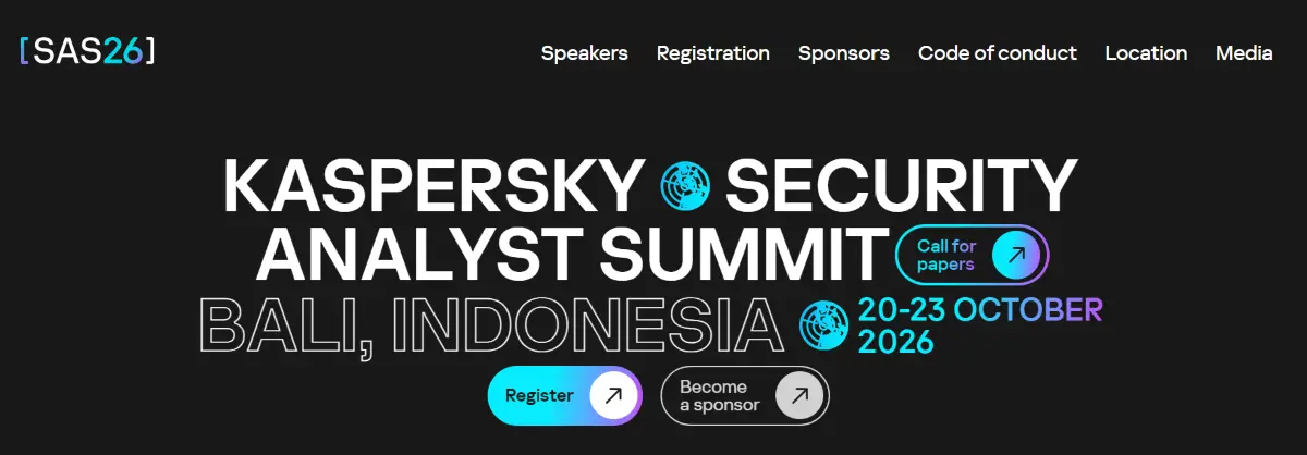 แคสเปอร์สกี้ (Kaspersky) ประกาศเปิดรับบทความ (Call for Papers – CFP) สำหรับงาน Security Analyst Summit (SAS) ประจำปี 2026 ซึ่งเป็นหนึ่งในงานที่มีอิทธิพลมากที่สุดในอุตสาหกรรมความปลอดภัยไซ...