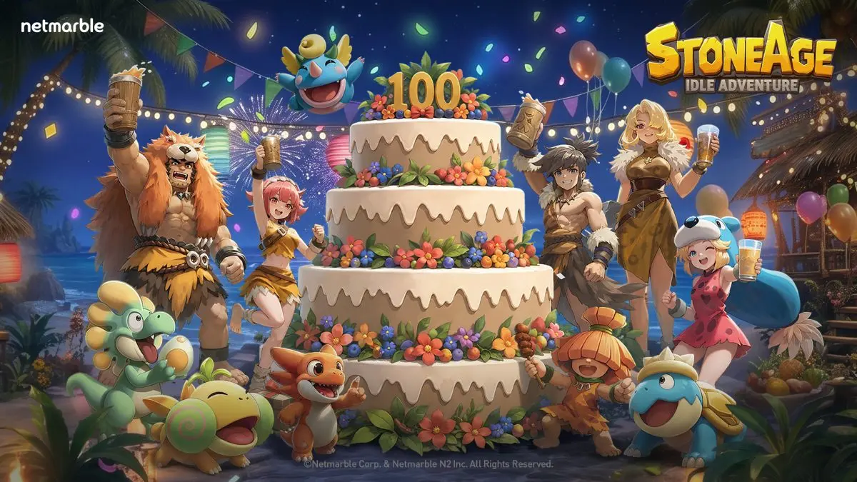เน็ตมาร์เบิ้ล ผู้พัฒนาและผู้เผยแพร่เกมคุณภาพสูงชั้นนำ ประกาศว่าเกมมือถือ Idle RPG ‘StoneAge Idle Adventure’ ได้เปิดตัวกิจกรรมล่วงหน้าเพื่อเฉลิมฉลองการครบรอบ 100 วันที่กำลังจะมาถึงของเกมนับตั้งแต่เปิด...