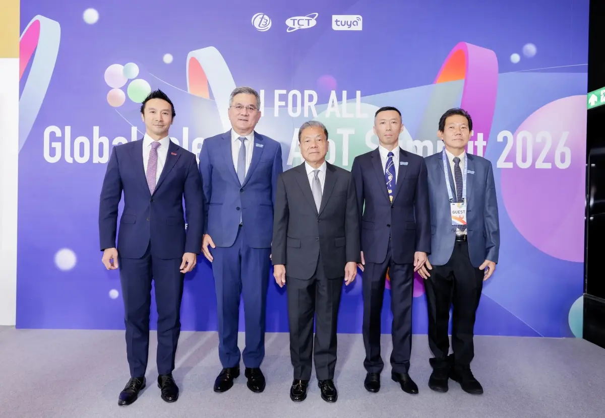 Clinical Professor Sarana Boonbaichaiyapruck (center), Chairman of the National Broadcasting and Telecommunications Commission (NBTC), presided over the opening ceremony of the Global Telecom...