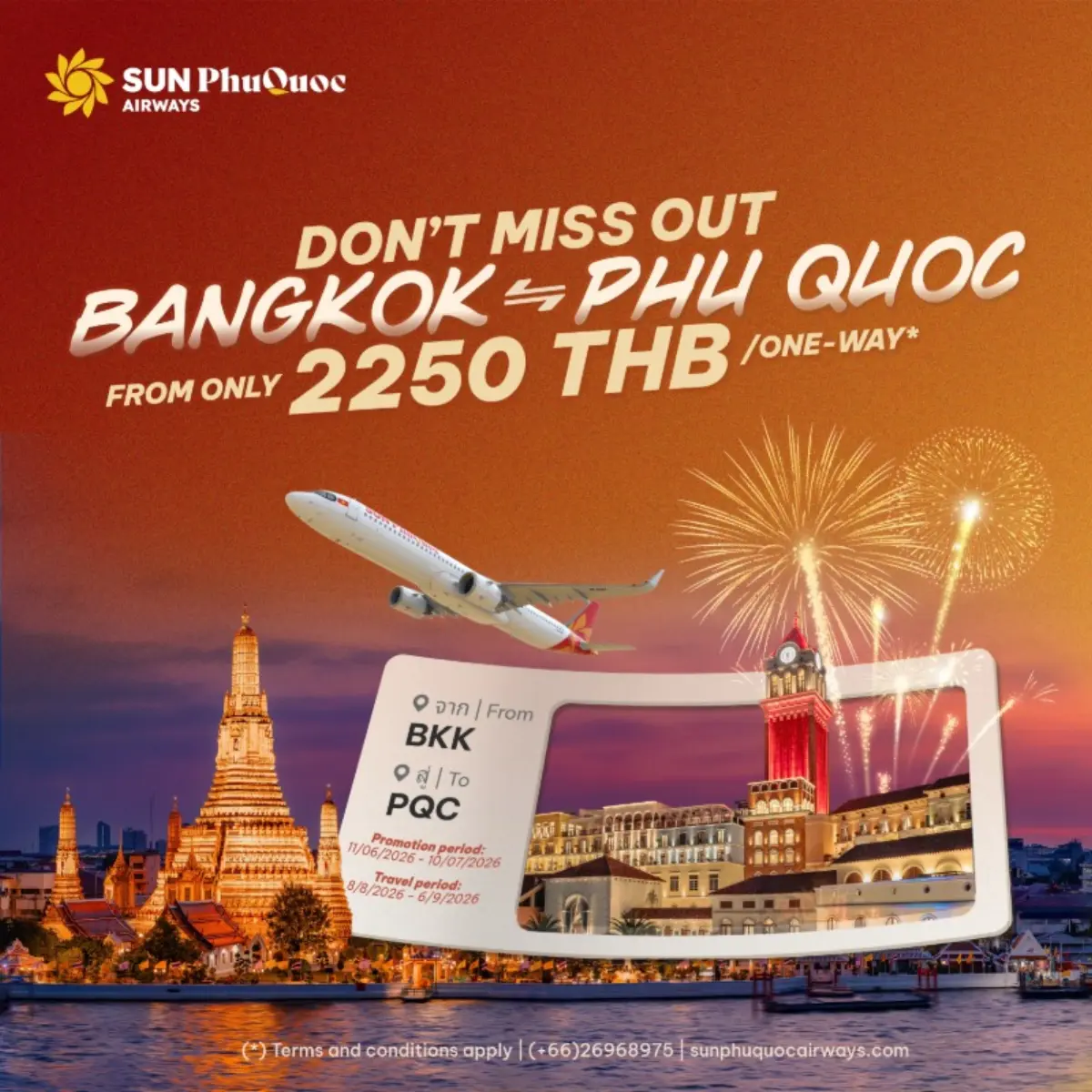From 8 August 2026, travellers from Thailand will have a new way to discover Phu Quoc –Vietnam’s rising island destination known for its pristine beaches, luxury resorts and vibrant...