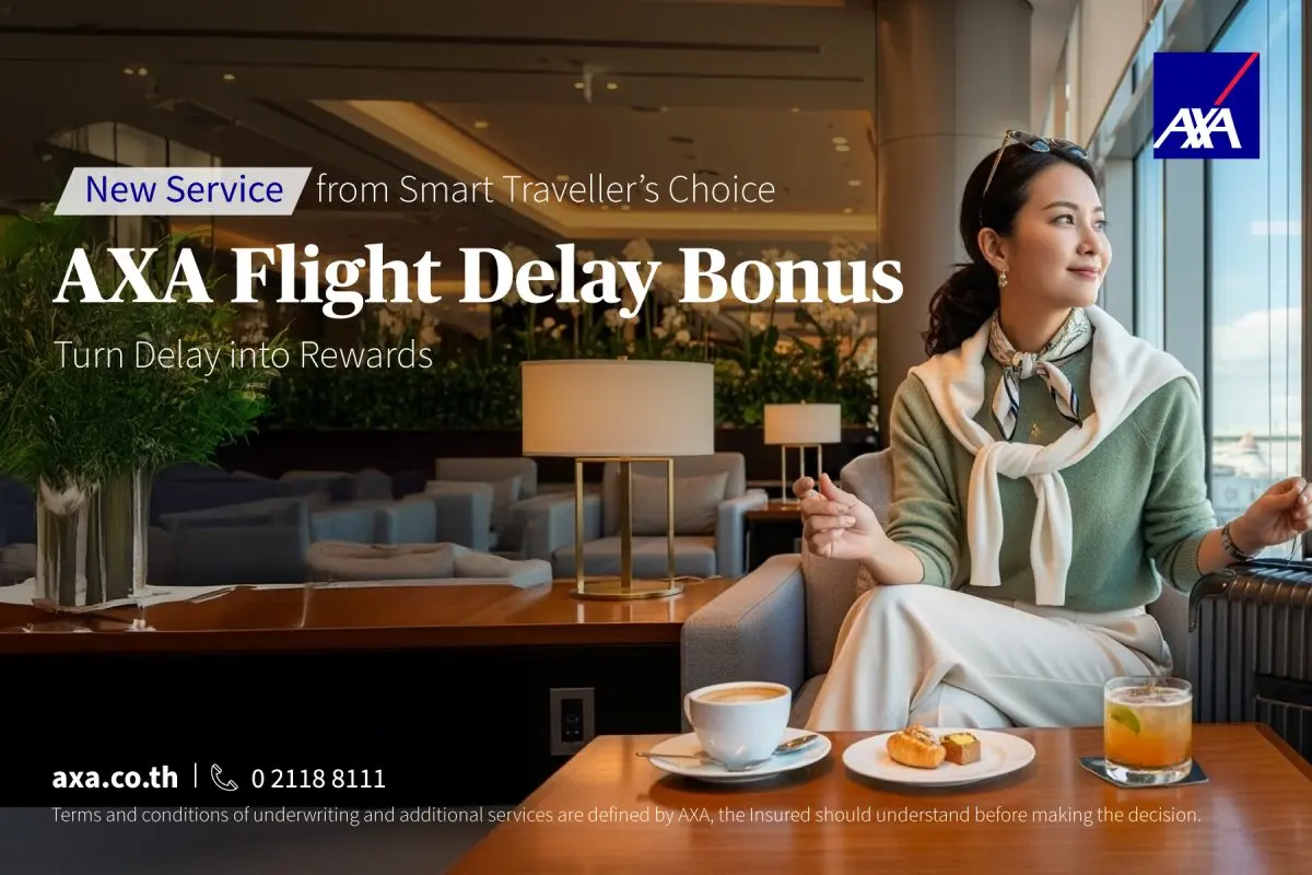 Travel with Greater Confidence: AXA Insurance Thailand Introduces ‘AXA Flight Delay Bonus’ to Comfort and Support Flight-Delay Travellers