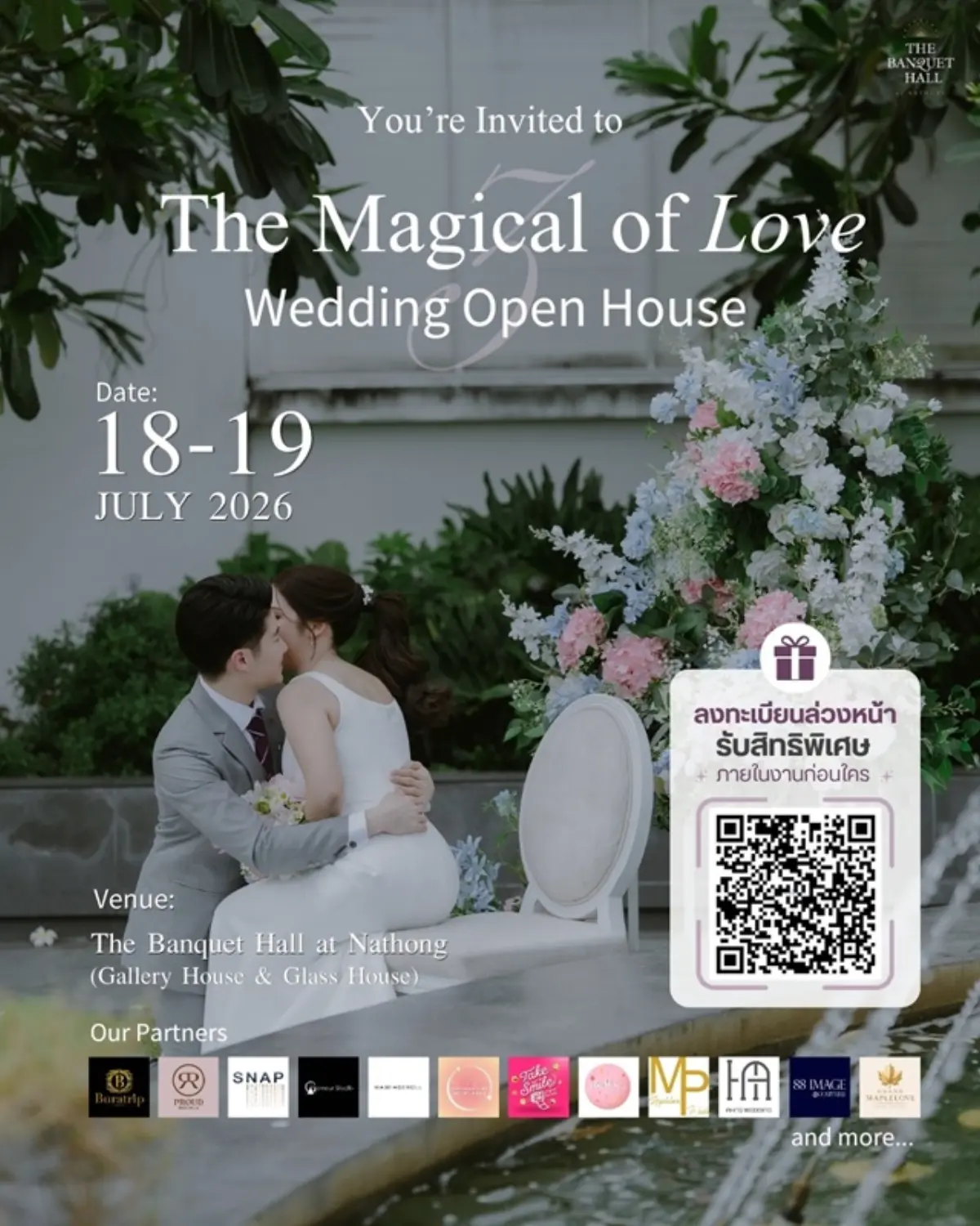 The Banquet Hall at Nathong invites couples and families to discover inspiration for their dream wedding at “The Magical of Love #3” Wedding Fair & Open House, taking place on 18...