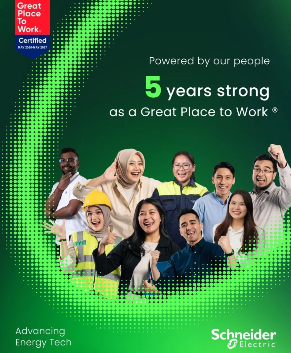 ชไนเดอร์ อิเล็คทริค ประเทศไทย (Schneider Electric) ผู้นำระดับโลกด้านเทคโนโลยีพลังงาน เป็นเกียรติอย่างยิ่งที่ได้รับ Great Place to Work Certification™ เป็นปีที่ 5 ติดต่อกัน จากคะแนนโหวต 85...
