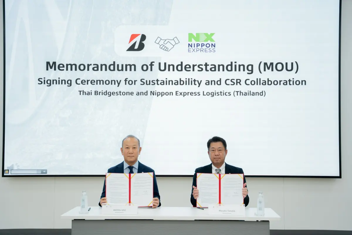 Thai Bridgestone Co., Ltd. and Nippon Express Logistics (Thailand) Co., Ltd. signed a Memorandum of Understanding (MOU) on sustainability and corporate social responsibility collaboration to...