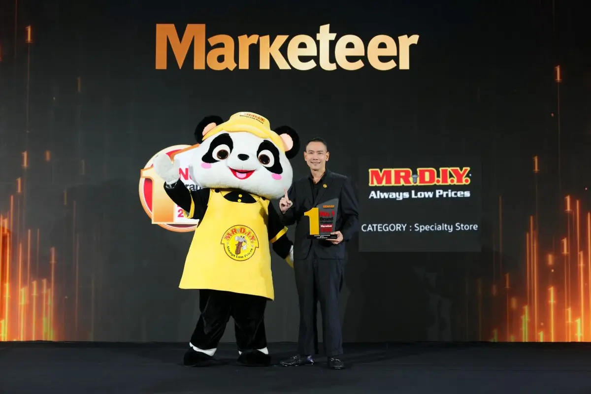 MR. D.I.Y. ตอกย้ำความเป็นแบรนด์อันดับ 1 ในใจคนไทย คว้ารางวัล Marketeer No.1 Brand Thailand 2026 ต่อเนื่อง 4 ปีซ้อนกรุงเทพฯ – 17 กรกฎาคม 2569 – บริษัท มิสเตอร์. ดี.ไอ.วาย. โฮลดิ้ง (ประเทศไทย...