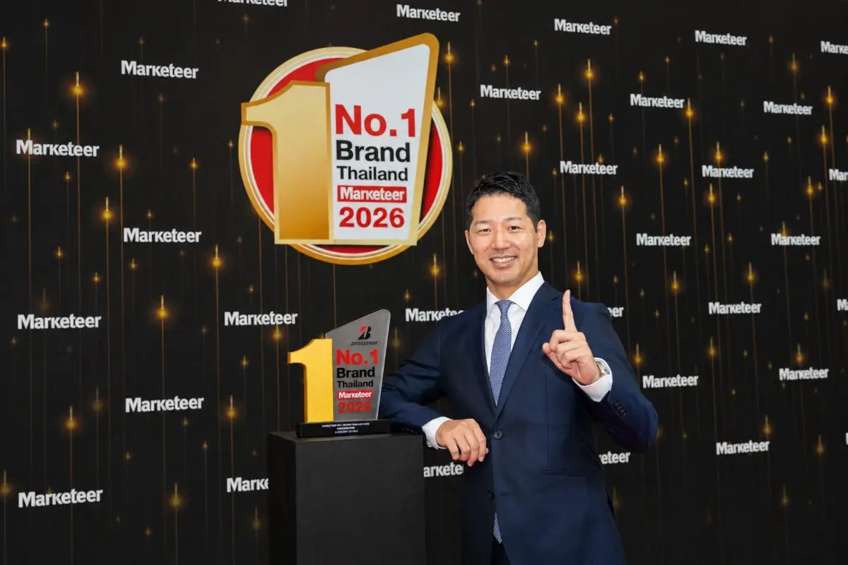 Bridgestone Receives the “Marketeer No.1 Brand Thailand 2026” Award, Winning the No.1 Brand for 15th Consecutive Years