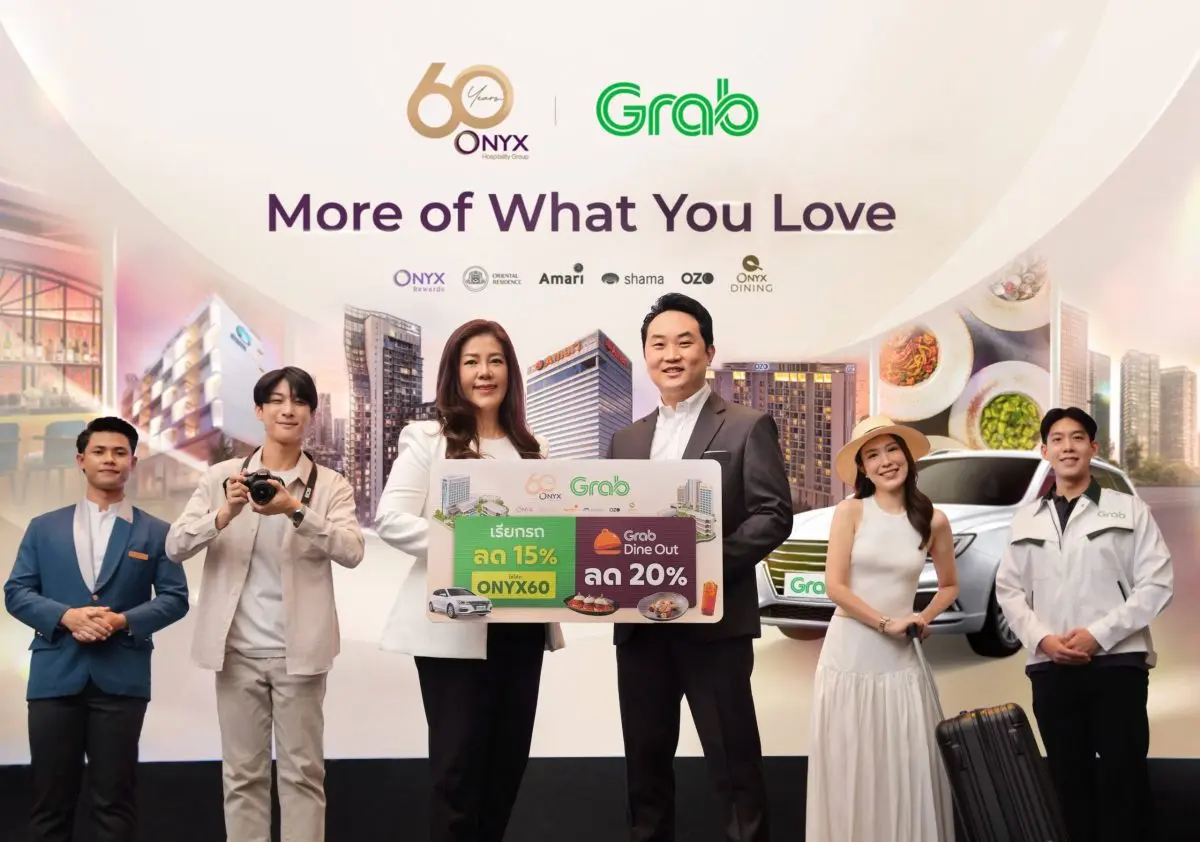 ออนิกซ์ ฮอสพิทาลิตี้ กรุ๊ป (ONYX Hospitality Group) เดินหน้าสร้างประสบการณ์การเดินทางที่เชื่อมต่อและสะดวกสบายยิ่งขึ้น ผ่านความร่วมมือกับ แกร็บ (Grab) ภายใต้แนวคิด “More of What You...