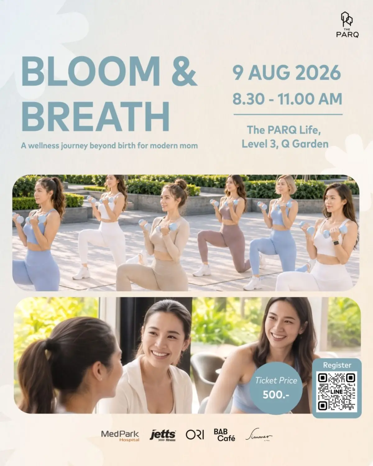 The PARQ invites moms to make time and space for themselves through “BLOOM & BREATH: A Wellness Journey Beyond Birth for Modern Mom,” an exclusive morning wellness experience specially...