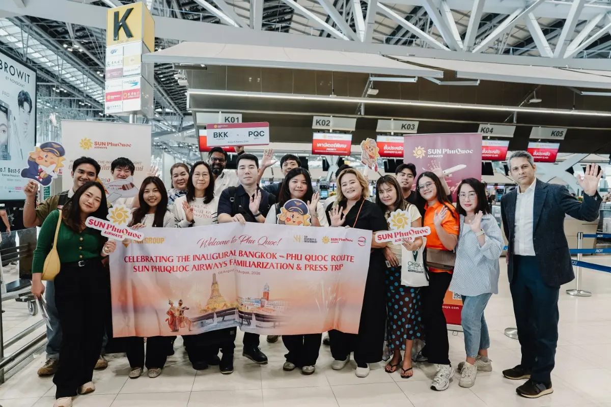 Sun PhuQuoc Airways เปิดบินตรงกรุงเทพฯ–ฟูก๊วก สายการบินฟูลเซอร์วิสสัญชาติเวียดนามรายแรกในเส้นทางนี้