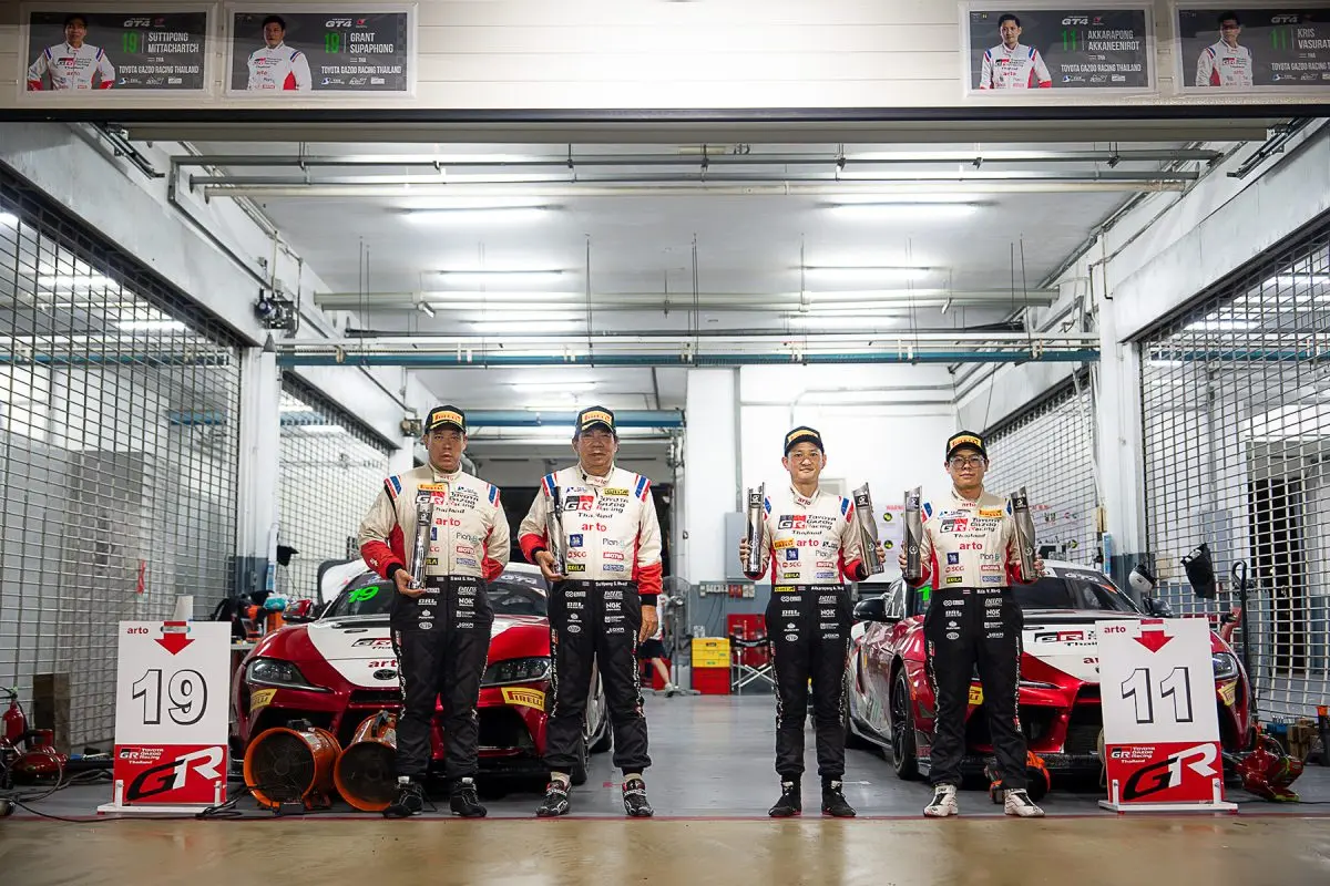 TOYOTA GAZOO Racing Thailand ดวลเดือด TSS 2026 Day &amp; Night Race คว้าโพเดียม 2 คลาส