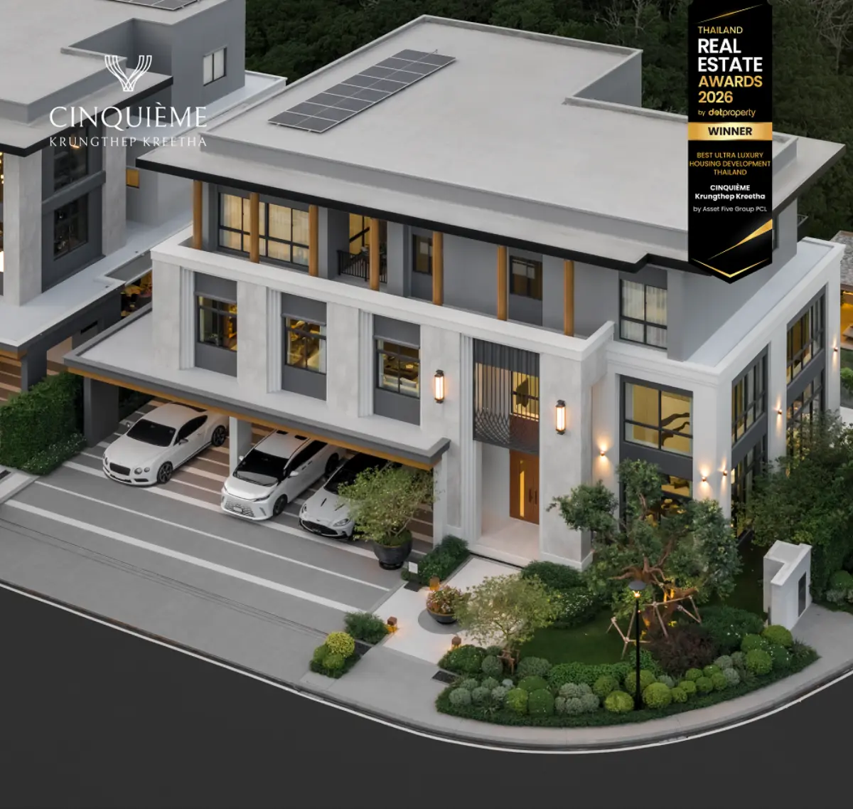 A5 ตอกย้ำผู้นำบ้านหรู CINQUIÈME Krungthep Kreetha คว้า Best Ultra Luxury Housing Development Thailand 2026
