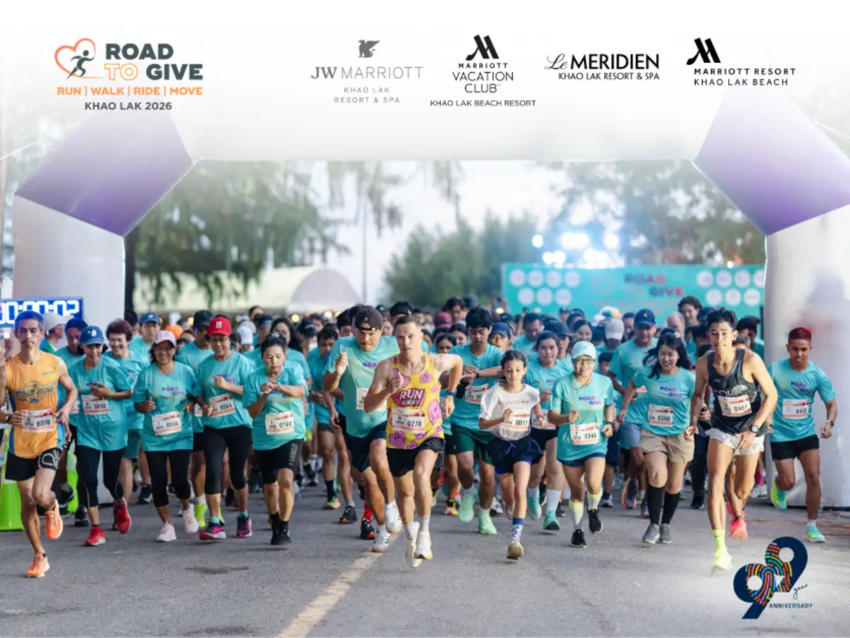 Join the 5km fun run or 10km mini marathon at Laem Pakarang Beach on October 4, 2026, with all funds being donated to local children’s charities Marriott Bonvoy’s beachfront resorts in Khao Lak...
