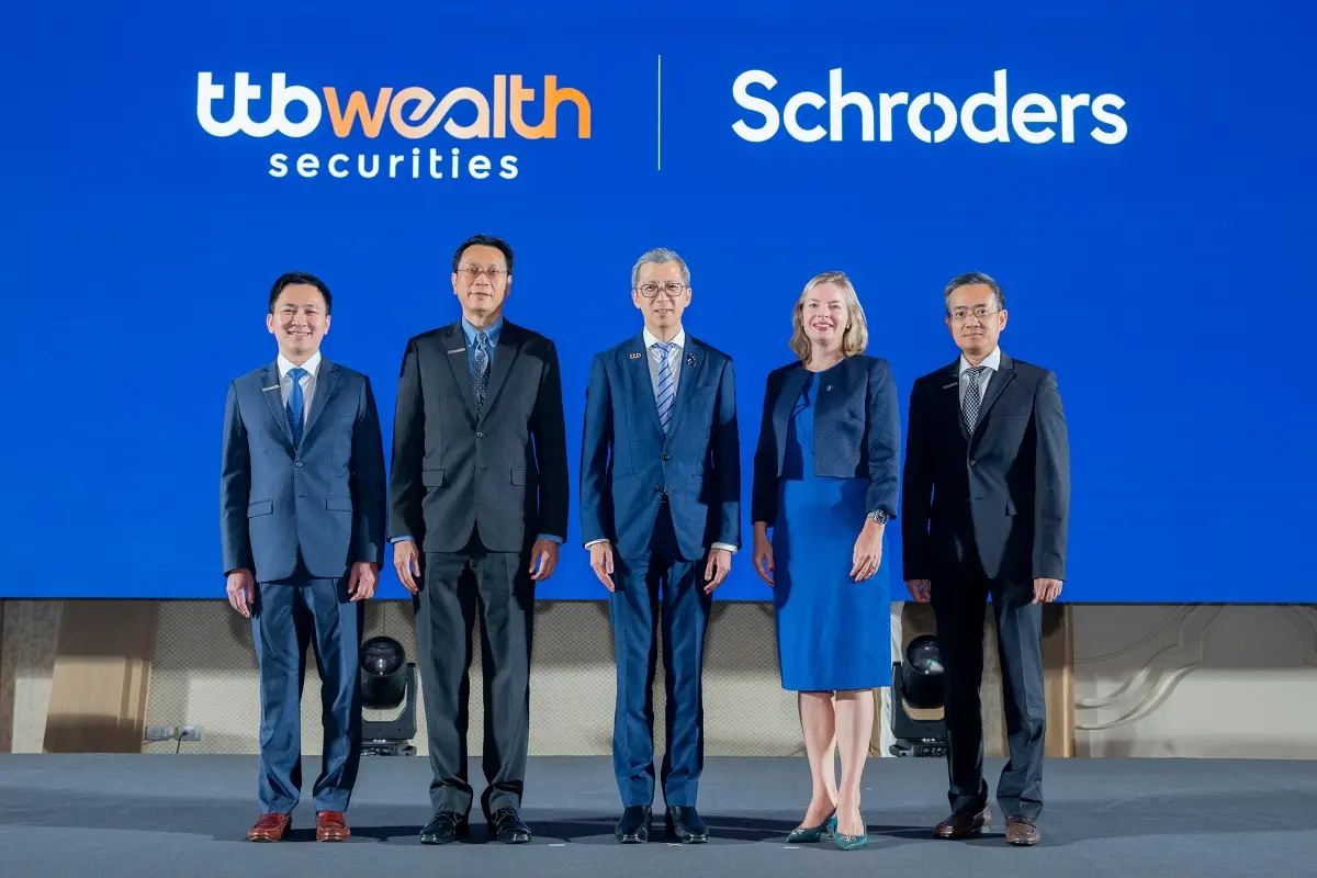 ทีทีบี เดินหน้าขับเคลื่อนกลยุทธ์ Wealth Ecosystem ด้วยแนวคิด Holistic Wealth Solutions พร้อมผนึกกำลังกับ Schroders บริษัทหลักทรัพย์จัดการกองทุนและบริหารความมั่งคั่งระดับโลก...