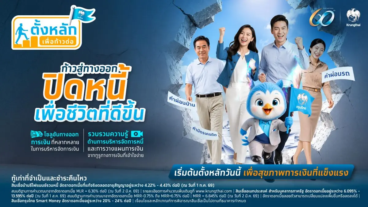 ธนาคารกรุงไทย ยืนหยัดในบทบาท “พันธมิตรทางการเงินของคนไทย” พร้อมสนับสนุนประชาชนทุกช่วงวัยให้ก้าวสู่ความมั่นคงด้วยวินัยทางการเงินที่ดี จึงต่อยอดพันธกิจดังกล่าวด้วยการเปิด โครงการ...