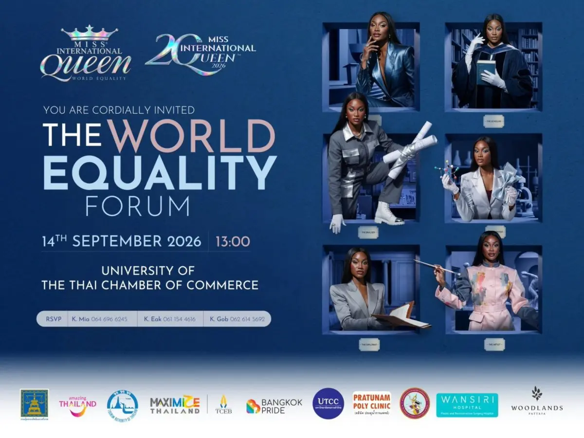 Miss International Queen® 2026 and Tiffany’s Show Pattaya, in partnership with the University of the Thai Chamber of Commerce (UTCC), invite the public to attend “Miss International Queen 2026:...