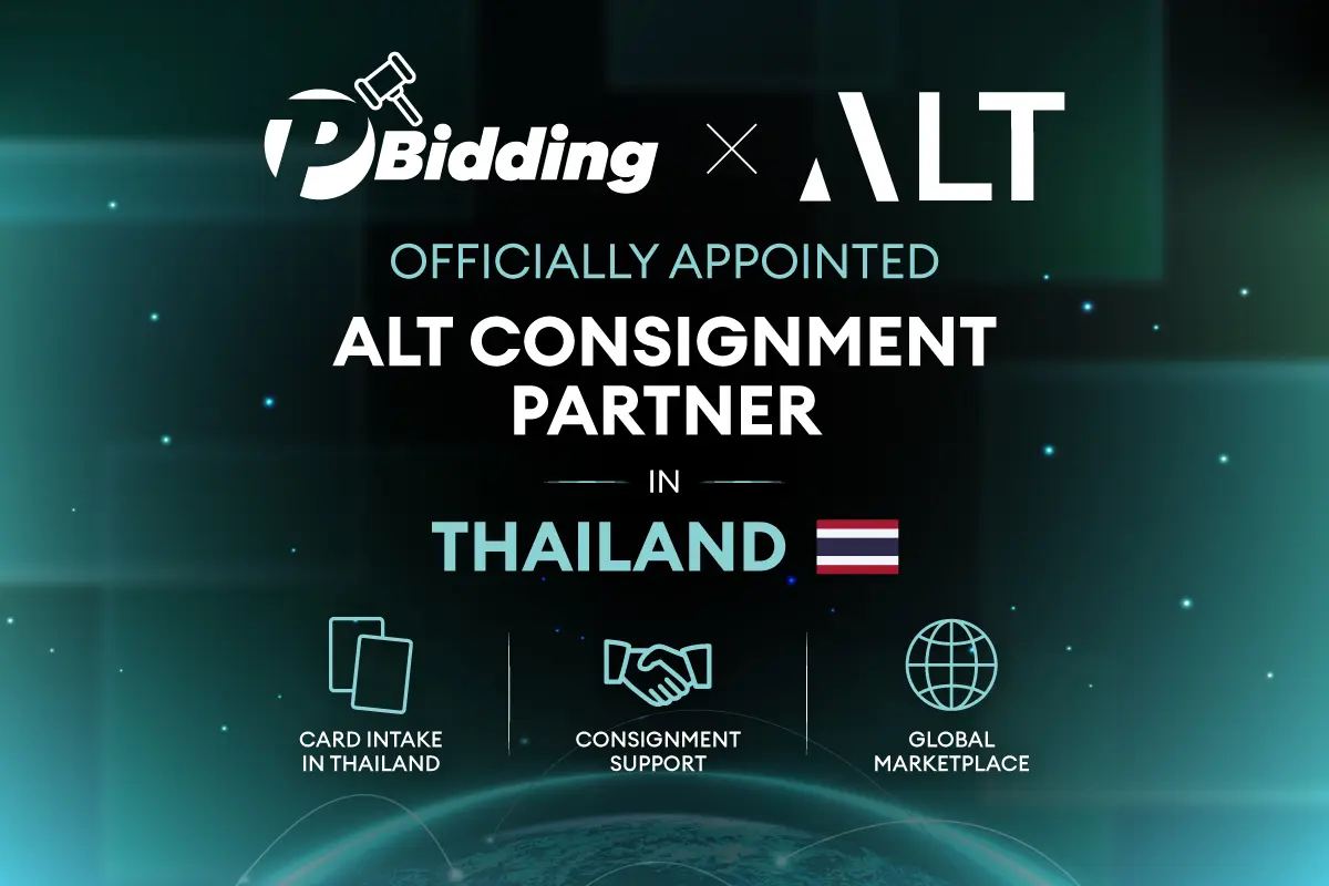 บริษัท พี บิดดิ้ง จำกัด (PBidding) ได้รับการแต่งตั้งให้เป็น Official Consignment Partner ของ ALT ในประเทศไทย โดย ALT ได้ประกาศความร่วมมือนี้อย่างเป็นทางการ เมื่อวันที่ 31...
