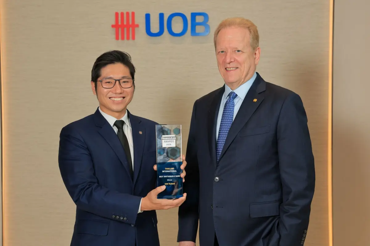 Nearly half of the Bank’s new corporate loan approvals in 2025 were classified as green or sustainability-linked financing UOB Thailand has been named Best Sustainable Bank (International) 2026...